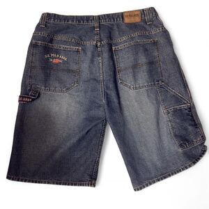 Us-polo-assn Men's Blue and Navy Shorts